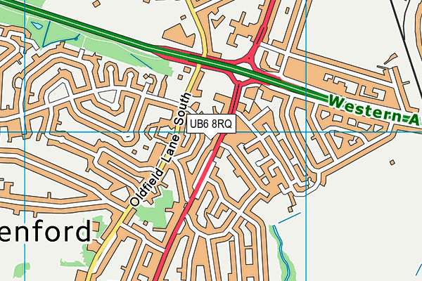 UB6 8RQ map - OS VectorMap District (Ordnance Survey) UB6 8RQ map - OS VectorMap District (Ordnance Survey)