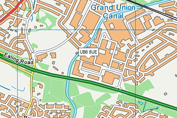 UB6 8UE map - OS VectorMap District (Ordnance Survey) UB6 8UE map - OS VectorMap District (Ordnance Survey)