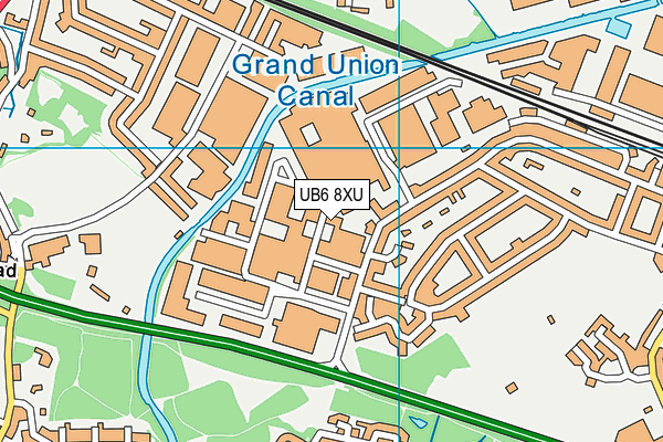 UB6 8XU map - OS VectorMap District (Ordnance Survey) UB6 8XU map - OS VectorMap District (Ordnance Survey)