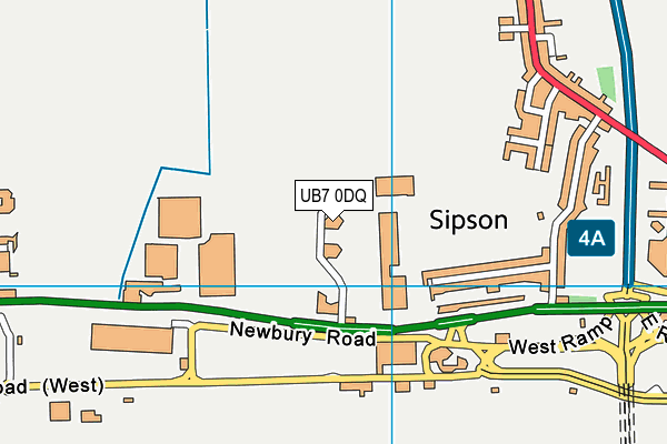 UB7 0DQ map - OS VectorMap District (Ordnance Survey) UB7 0DQ map - OS VectorMap District (Ordnance Survey)