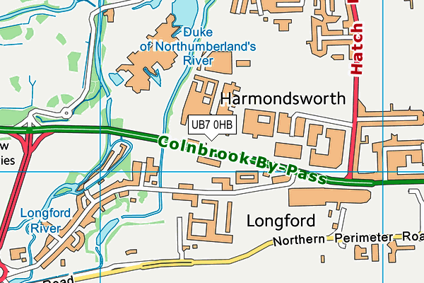 UB7 0HB map - OS VectorMap District (Ordnance Survey) UB7 0HB map - OS VectorMap District (Ordnance Survey)