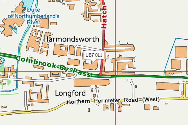 UB7 0LJ map - OS VectorMap District (Ordnance Survey) UB7 0LJ map - OS VectorMap District (Ordnance Survey)
