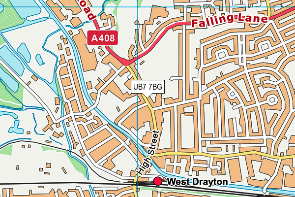 UB7 7BG map - OS VectorMap District (Ordnance Survey) UB7 7BG map - OS VectorMap District (Ordnance Survey)