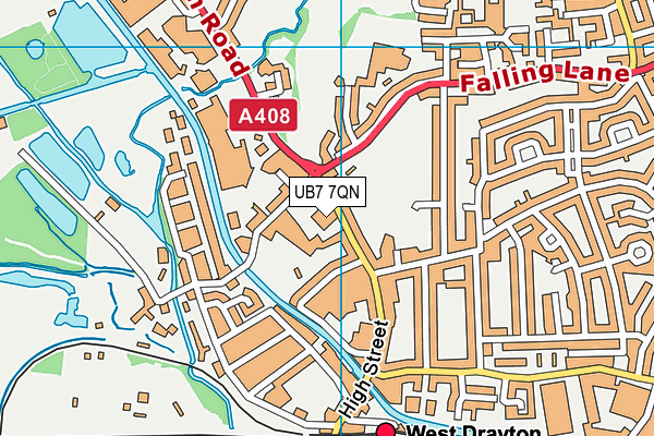 UB7 7QN map - OS VectorMap District (Ordnance Survey) UB7 7QN map - OS VectorMap District (Ordnance Survey)