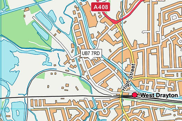 UB7 7RD map - OS VectorMap District (Ordnance Survey) UB7 7RD map - OS VectorMap District (Ordnance Survey)