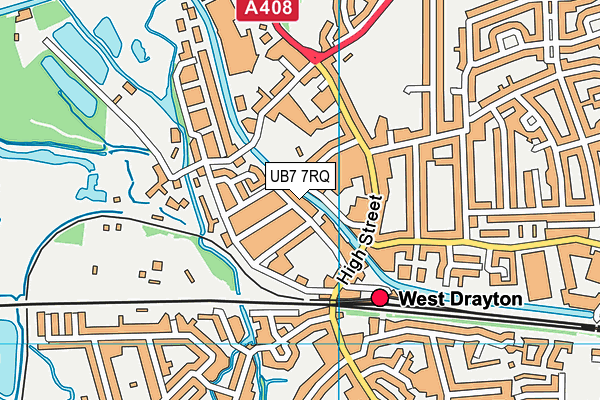 UB7 7RQ map - OS VectorMap District (Ordnance Survey) UB7 7RQ map - OS VectorMap District (Ordnance Survey)