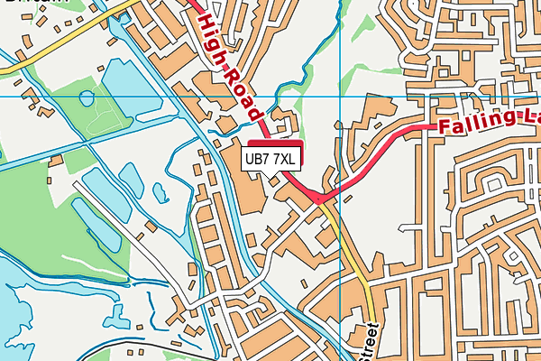 UB7 7XL map - OS VectorMap District (Ordnance Survey) UB7 7XL map - OS VectorMap District (Ordnance Survey)