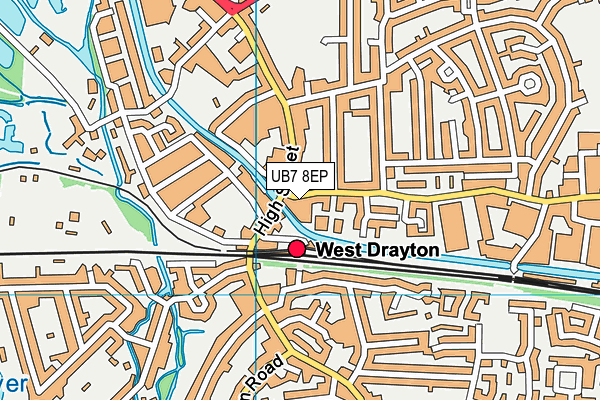 UB7 8EP map - OS VectorMap District (Ordnance Survey) UB7 8EP map - OS VectorMap District (Ordnance Survey)
