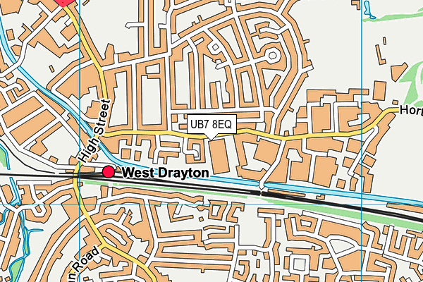 UB7 8EQ map - OS VectorMap District (Ordnance Survey) UB7 8EQ map - OS VectorMap District (Ordnance Survey)