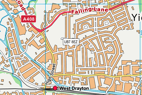 UB7 8EZ map - OS VectorMap District (Ordnance Survey) UB7 8EZ map - OS VectorMap District (Ordnance Survey)
