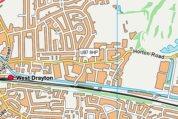 UB7 8HP map - OS VectorMap District (Ordnance Survey) UB7 8HP map - OS VectorMap District (Ordnance Survey)