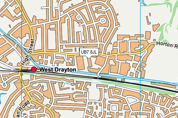 UB7 8JL map - OS VectorMap District (Ordnance Survey) UB7 8JL map - OS VectorMap District (Ordnance Survey)