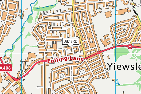 UB7 8RD map - OS VectorMap District (Ordnance Survey) UB7 8RD map - OS VectorMap District (Ordnance Survey)