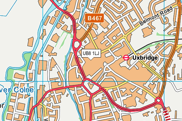 UB8 1LJ map - OS VectorMap District (Ordnance Survey) UB8 1LJ map - OS VectorMap District (Ordnance Survey)