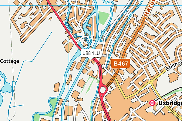 UB8 1LU map - OS VectorMap District (Ordnance Survey) UB8 1LU map - OS VectorMap District (Ordnance Survey)
