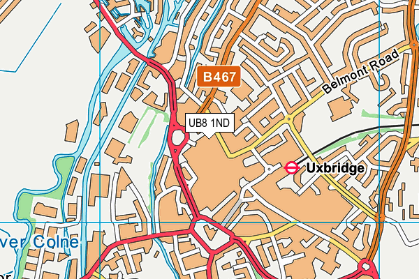 UB8 1ND map - OS VectorMap District (Ordnance Survey) UB8 1ND map - OS VectorMap District (Ordnance Survey)