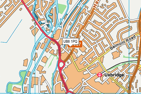 UB8 1PQ map - OS VectorMap District (Ordnance Survey) UB8 1PQ map - OS VectorMap District (Ordnance Survey)