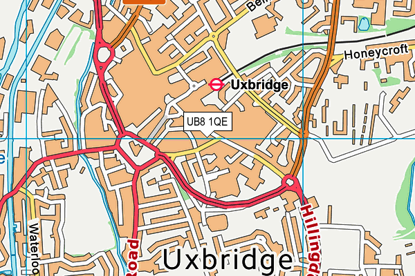 UB8 1QE map - OS VectorMap District (Ordnance Survey) UB8 1QE map - OS VectorMap District (Ordnance Survey)