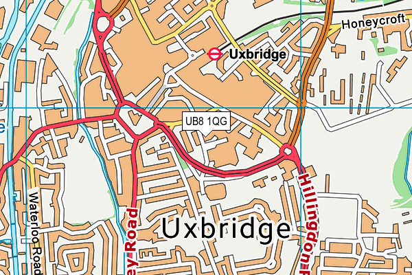 UB8 1QG map - OS VectorMap District (Ordnance Survey) UB8 1QG map - OS VectorMap District (Ordnance Survey)