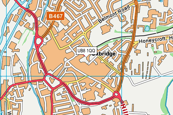 UB8 1QQ map - OS VectorMap District (Ordnance Survey) UB8 1QQ map - OS VectorMap District (Ordnance Survey)