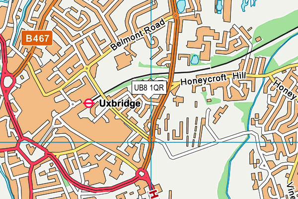UB8 1QR map - OS VectorMap District (Ordnance Survey) UB8 1QR map - OS VectorMap District (Ordnance Survey)