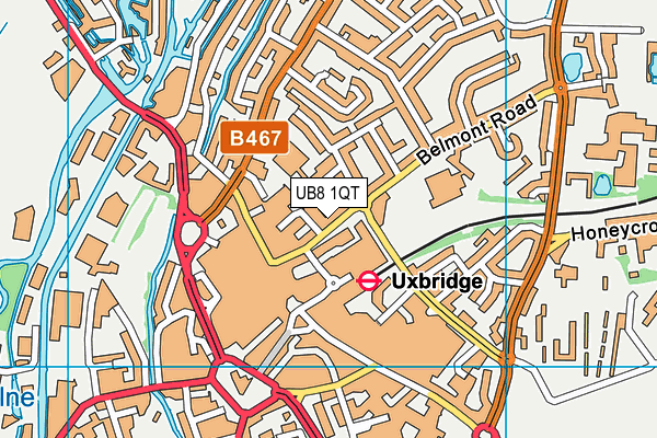 UB8 1QT map - OS VectorMap District (Ordnance Survey) UB8 1QT map - OS VectorMap District (Ordnance Survey)