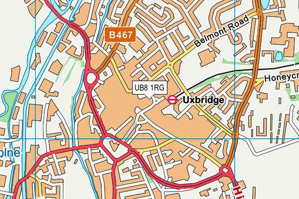 UB8 1RG map - OS VectorMap District (Ordnance Survey) UB8 1RG map - OS VectorMap District (Ordnance Survey)