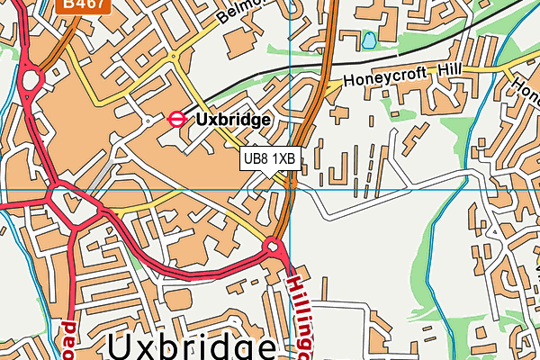 UB8 1XB map - OS VectorMap District (Ordnance Survey) UB8 1XB map - OS VectorMap District (Ordnance Survey)