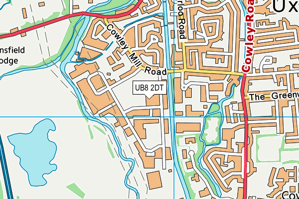 UB8 2DT map - OS VectorMap District (Ordnance Survey) UB8 2DT map - OS VectorMap District (Ordnance Survey)