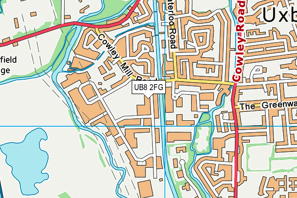 UB8 2FG map - OS VectorMap District (Ordnance Survey) UB8 2FG map - OS VectorMap District (Ordnance Survey)