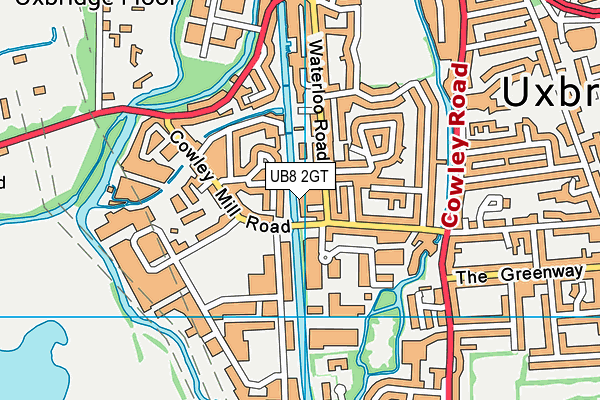 UB8 2GT map - OS VectorMap District (Ordnance Survey) UB8 2GT map - OS VectorMap District (Ordnance Survey)