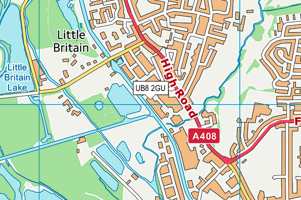 UB8 2GU map - OS VectorMap District (Ordnance Survey) UB8 2GU map - OS VectorMap District (Ordnance Survey)
