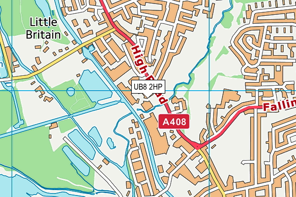 UB8 2HP map - OS VectorMap District (Ordnance Survey) UB8 2HP map - OS VectorMap District (Ordnance Survey)