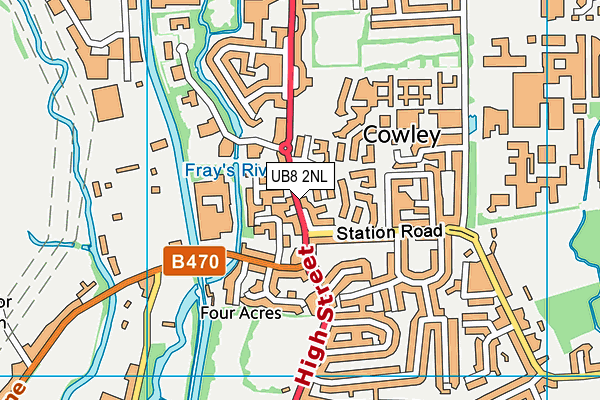 UB8 2NL map - OS VectorMap District (Ordnance Survey) UB8 2NL map - OS VectorMap District (Ordnance Survey)