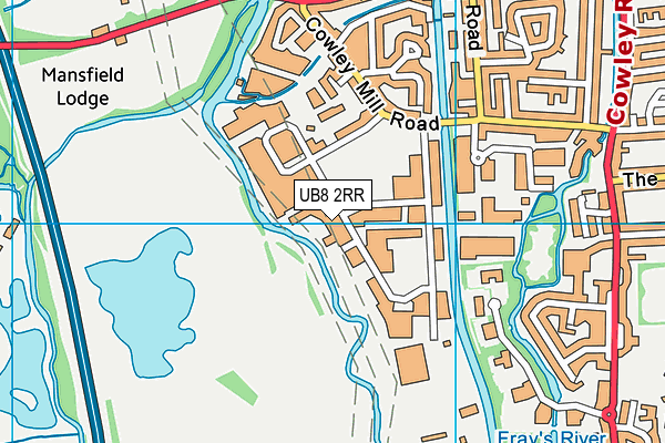 UB8 2RR map - OS VectorMap District (Ordnance Survey) UB8 2RR map - OS VectorMap District (Ordnance Survey)