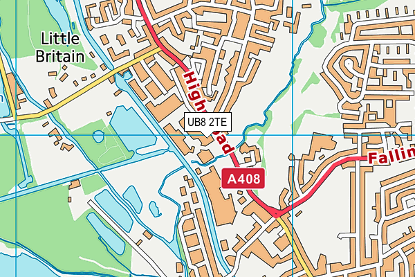 UB8 2TE map - OS VectorMap District (Ordnance Survey) UB8 2TE map - OS VectorMap District (Ordnance Survey)