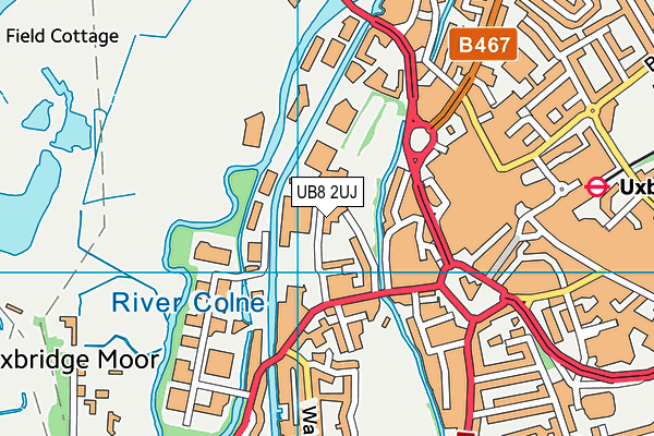 UB8 2UJ map - OS VectorMap District (Ordnance Survey) UB8 2UJ map - OS VectorMap District (Ordnance Survey)