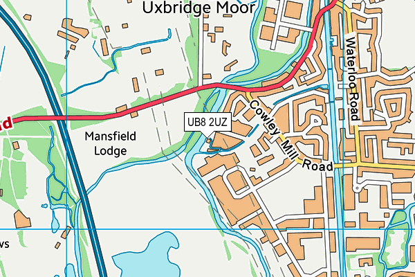 UB8 2UZ map - OS VectorMap District (Ordnance Survey) UB8 2UZ map - OS VectorMap District (Ordnance Survey)