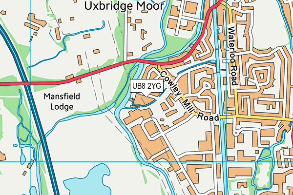 UB8 2YG map - OS VectorMap District (Ordnance Survey) UB8 2YG map - OS VectorMap District (Ordnance Survey)
