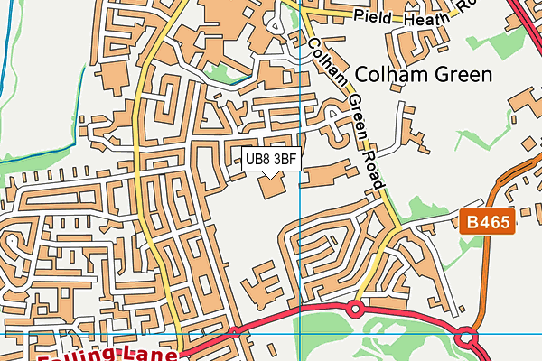UB8 3BF map - OS VectorMap District (Ordnance Survey) UB8 3BF map - OS VectorMap District (Ordnance Survey)