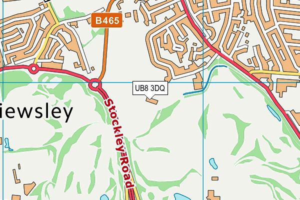 UB8 3DQ map - OS VectorMap District (Ordnance Survey) UB8 3DQ map - OS VectorMap District (Ordnance Survey)