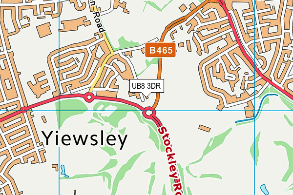 UB8 3DR map - OS VectorMap District (Ordnance Survey) UB8 3DR map - OS VectorMap District (Ordnance Survey)