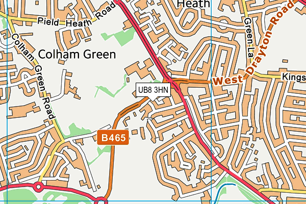 UB8 3HN map - OS VectorMap District (Ordnance Survey) UB8 3HN map - OS VectorMap District (Ordnance Survey)