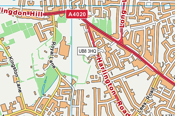 UB8 3HQ map - OS VectorMap District (Ordnance Survey) UB8 3HQ map - OS VectorMap District (Ordnance Survey)