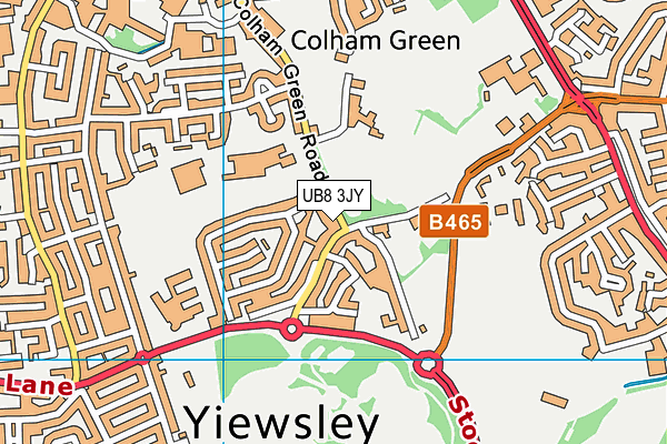 UB8 3JY map - OS VectorMap District (Ordnance Survey) UB8 3JY map - OS VectorMap District (Ordnance Survey)