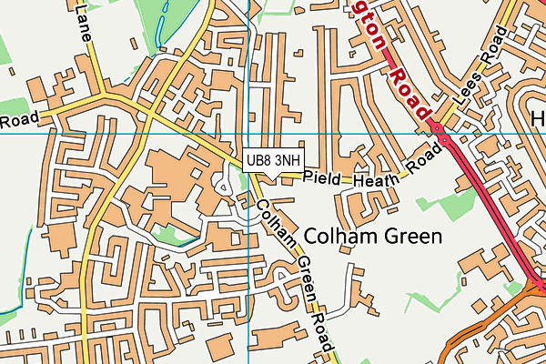 UB8 3NH map - OS VectorMap District (Ordnance Survey) UB8 3NH map - OS VectorMap District (Ordnance Survey)