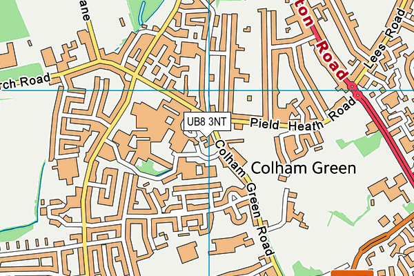 UB8 3NT map - OS VectorMap District (Ordnance Survey) UB8 3NT map - OS VectorMap District (Ordnance Survey)