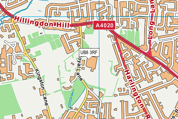 UB8 3RF map - OS VectorMap District (Ordnance Survey) UB8 3RF map - OS VectorMap District (Ordnance Survey)
