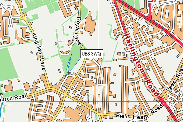 UB8 3WQ map - OS VectorMap District (Ordnance Survey) UB8 3WQ map - OS VectorMap District (Ordnance Survey)