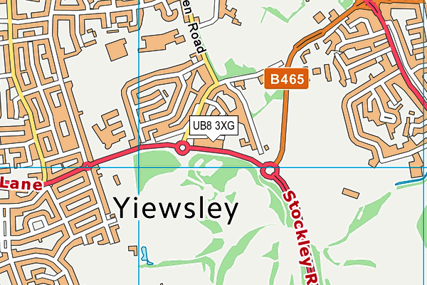 UB8 3XG map - OS VectorMap District (Ordnance Survey) UB8 3XG map - OS VectorMap District (Ordnance Survey)